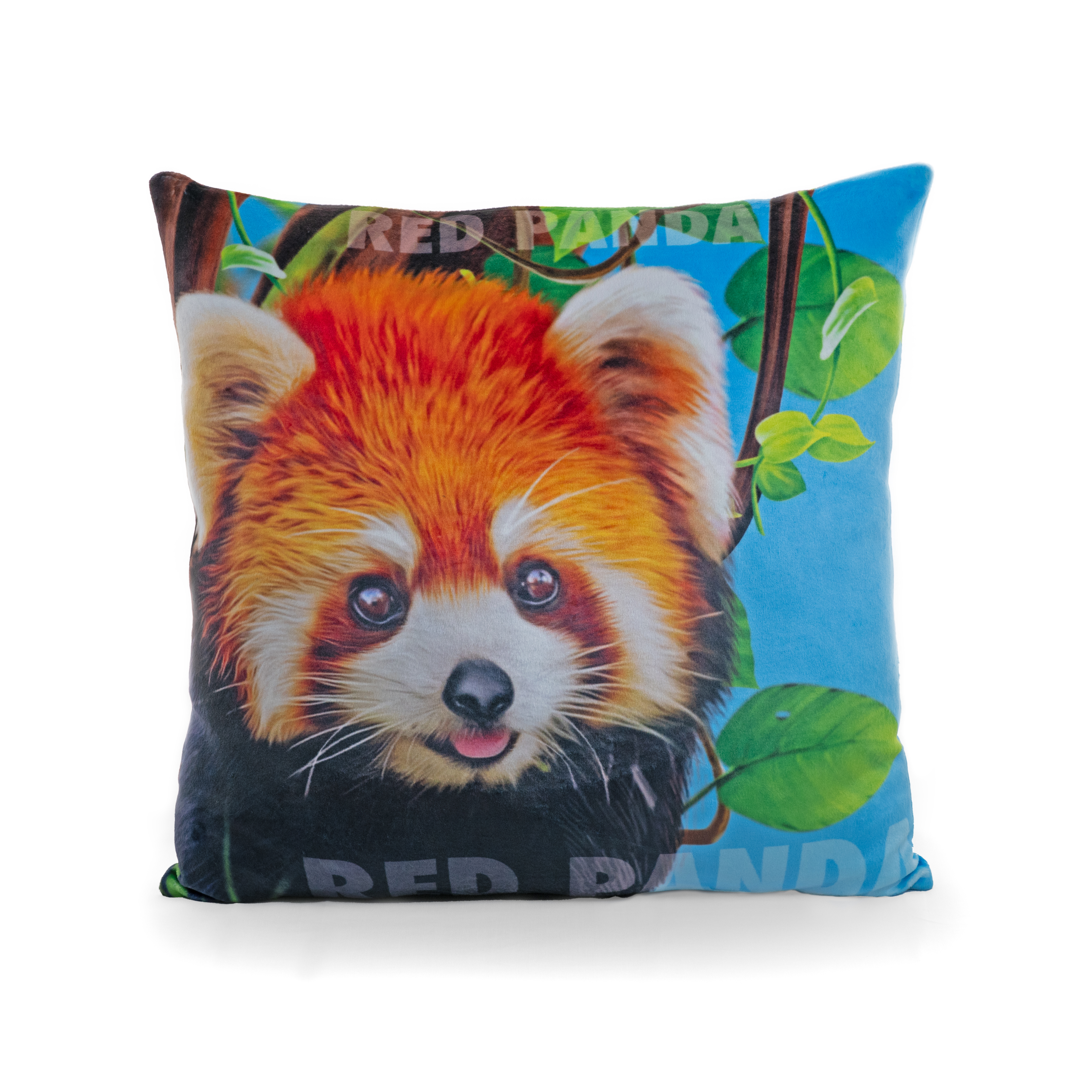 Red panda plush pillow